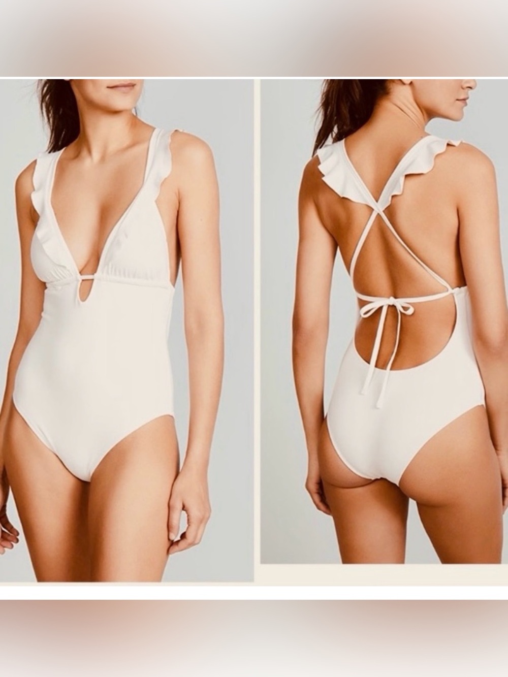 Eberjey x Revolve So Solid Ecru One Piece
